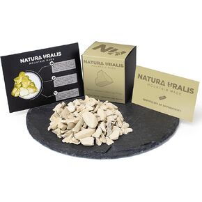 Natura Siberian Uralis Yellow Clay - Natural, Pastel to Golden Yellow - Amazing Crunch, Satisfying Earthy, Velvety and Firm Texture, ASMR Sensation (3.5 Ounces)