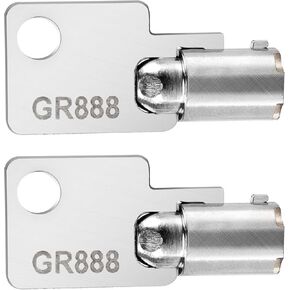 2Pack Coin Laundry Machine Key,GR888,Laundry Key, Replacement for Greenwald Industries,Washing Machine Money Box Lock Key