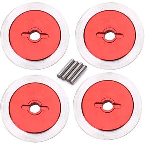 4PCS Aluminum Alloy RC Wheel with Plug Pins RC Car Wheel Disc Metal Brake Disc Kit Fit for SakuraD4 HSP 94123 RC Upgrades