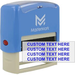 MasterMark Custom Stamp - Self-Inking Stamp (Small/Up to 3 Lines)