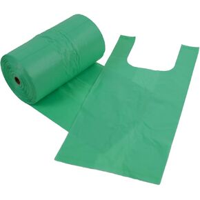 Xtra Durable Tie-Handle Pet Waste Bags - 2,400 of 7" x 15" w/ 5" side gusset Dog Poop Bags - fits any jumbo Poopy roll dispenser - Case of 8 Rolls with 300 Leak-Proof bags per roll