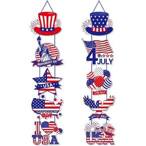July 4th Independence Day Patriotic Banner Love Flag USA Patriotism, Patriotic Ribbon, Used for Independence Day Commemoration Labor Day Holiday Decoration Party
