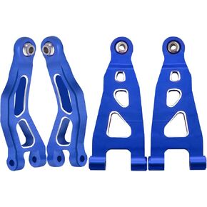 Aluminum Upper Lower Front Suspension Arms for ARRMA 1/16 Mojave GROM & LOSI 1/12 NASCAR Models | Durable CNC-Machined Alloy Replacement Parts, Replacement for ARA330839
