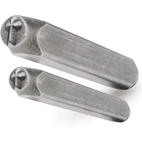 2 Pcs Metal Punch Stamp 6mm and 3mm Metal Stamps Tools,Cross Metal Punch Stamp Stamping Tool for Stamping/Punching Metal,Leather,Clay,Wood,Key Jewelry Craft Stamping Punching(Cross)