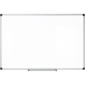 Realspace™ Magnetic Dry-Erase Whiteboard, 48" x 72", Silver Frame