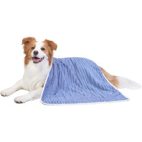 Microfiber Dog Towels for Drying Dogs Large, 40 X 23.6 Inch Ultra Soft & Absorbent, Quick-Dry, Dog Bath Supplies for Large and Medium Dogs (Blue, 40"X 23.6"-1pack)