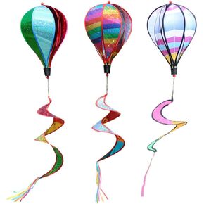 Wind Spinners, Garden Wind Spinner Hanging Hot Air Balloon Outdoor Rotating Windmill Decoration 3PCS, Garden Décor