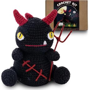 Harwez Crochet Kit for Beginners, Beginner Crochet Kit for Adults with Step-by-Step Video Tutorials, 3 Pack Coasters Potted Plant, Crocheting Kits for Starters, Knitting Craft Crochet Set (40%+ Yarn)