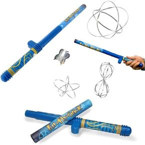 Science Fun Flying Stick Magic Blue Static Stick 10 Flying Shapes Suspension Stick Learning Toys