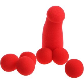 Small Sponge for Brother 4Pcs Red Sponge Funny Stage Prop Magic Tricks Toy baby wipes dispenser for diaper bag