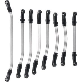 RCLIONS Stainless Steel High Clearance Suspension Links Linkage for 1/10th Element Enduro ECTO/Zuul Upgrade Parts