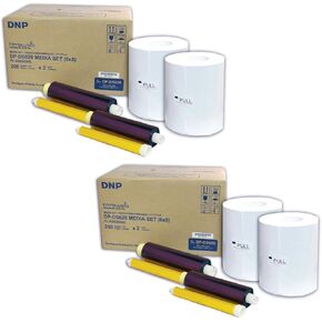 DNP 2X 6x8 Dye Sub Media for DS620A Printer, 400 Prints Per Roll, 2 Piece