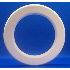 EPS Polystyrene Foam Wreath Rounded Edge 14", 16", 18" X 2" (18")