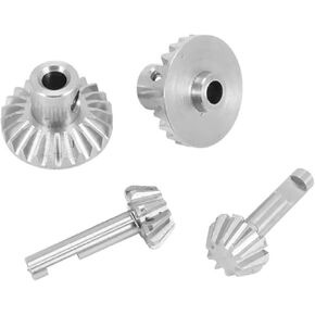 RC Repair Parts Compatible with WPL B24 B36 C14 C24 for MN D90 for MN99S RC Car Upgrade Parts 1 Set Front and Rear Drive Shaft Bridge Gear Steel Gear Set