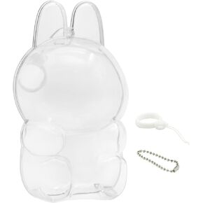 Protective Case for Doll - Have a Seat, Clear Hard Display Box, Dust-Proof Case Cover with Silicone Lanyard