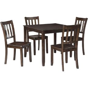New Classic Furniture Stellan 5 Piece Wood Dining Set, Black Cherry
