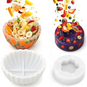 BABORUI Dog Treat Molds, Silicone Dog Mold for Frozen Treats, Reusable Fruit Bowl Mold for Making Healthy Cooling Treats (M) in Kuwait