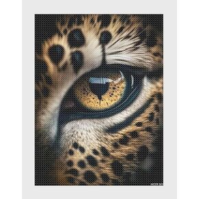 MOER SKY Diamond Painting Kits, Leopard Eyes Diamond Art for Adults, 5D Diamond Painting Kits for Adults, Scenery Diamond Art Kits with Diamond Painting Accessories for Home Wall Decor 12x16 Inch