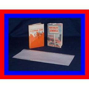 25-8 1/2" x 18 1/2" Brodart Archival Fold-On Book Jacket Covers - Center-Loading, Clear, Mylar, Adjustable
