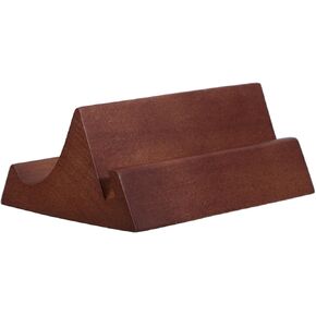 Multi-Functional Wooden Desk Organizer for Calendars Business Cards and Phones Rustic Wooden Stand for Photos Notes and Cards Display Compact Design for Use