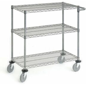 HUBERT Utility Cart Flint Steel Wire Cart - 24" L x 18" W x 39 1/2 H