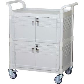 Jaboequip 3 Tier Huffy Utility Cart ، عربة طبية قابلة للقفل ، 606 رطلاً. in Saudi Arabia