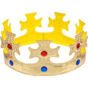 Prince Crown Golden King Crowns Birthday Crown Delicate Birthday Crown Hat Birthday Boy Party Accessory Supplies King Crown Boy Birthday Party Dress-Up Set for Boys Birthday Party Decoration