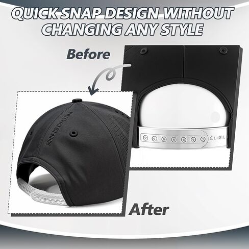 2 Pcs Hat Extender, Adjustable Hat Buckle Replacement, Hat Size Extension, Half-Size Hat Adjuster for Caps in Saudi Arabia