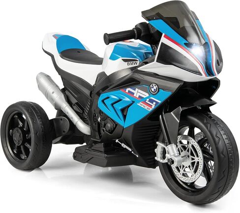 Costzon Kids Motorcycle ، BMW 12V مرخصة في بطارية على دراجة نارية مع المصباح ، القرن ، الموسيقى ، MP3 ، منفذ USB ، 3 عجلات دراجة نارية كهربائية للأطفال ، هدية للبنين والبنات (الأزرق) in Kuwait