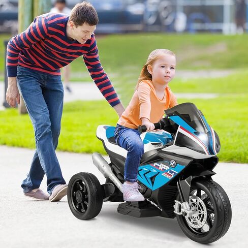 Costzon Kids Motorcycle ، BMW 12V مرخصة في بطارية على دراجة نارية مع المصباح ، القرن ، الموسيقى ، MP3 ، منفذ USB ، 3 عجلات دراجة نارية كهربائية للأطفال ، هدية للبنين والبنات (الأزرق) in Kuwait