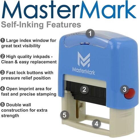 MasterMark Custom Stamp - Self-Inking Stamp (Small/Up to 3 Lines) in Saudi Arabia