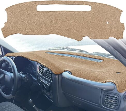غطاء لوحة القيادة مناسب لسيارة 1998-2005 Chevy شيفروليه S10 Blazer/GMC Jimmy Sonoma Envoy/Olds Oldsmobile Bravada، غطاء لوحة القيادة وسادة السجاد (أسود) Y39 in Kuwait