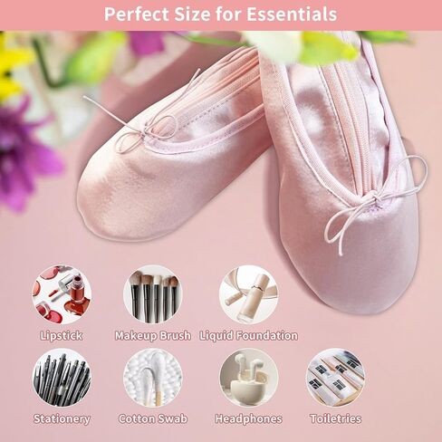 شنطة مكياج للبنات بتصميم حذاء الباليه من بي دبليو كيو اي اي او ان سي، شنطة مكياج ومستحضرات تجميل in Kuwait