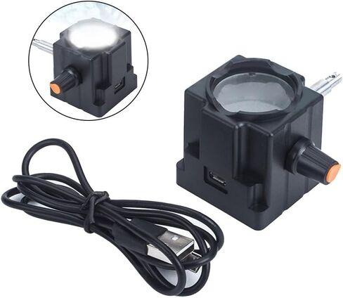 USB White LED Light Lighting Bottom Biological Microscope Lamp Adjustable Microscope Lamp Source Microscope Accessories Down Periscope(B) in Kuwait