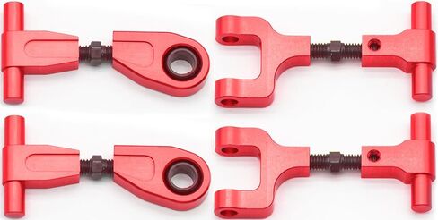 Adjustable Front/Rear Upper Arms Set for Tamiya TT02 Adjustable Upper Arms Aluminum Alloy Suspension Arms for Tamiya 1/10 on Road RC Car Suspension Upgrade Kit, TT02 Chassis Arms Length Adjustable in Kuwait