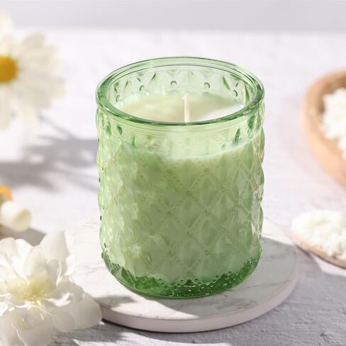 15pcs 7.5oz Candle jars for Making Candles, Clear Glass Candle Vessels With Bamboo Lids and Sticky Labels, Candle Containers for Making Candles and Candle Making Supplies in Kuwait