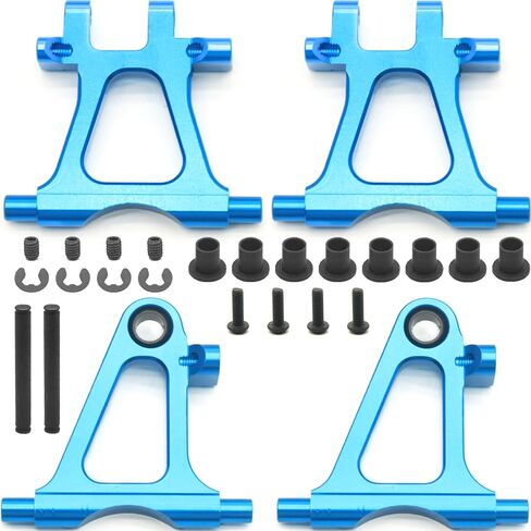 Adjustable Front/Rear Upper Arms Set for Tamiya TT02 Adjustable Upper Arms Aluminum Alloy Suspension Arms for Tamiya 1/10 on Road RC Car Suspension Upgrade Kit, TT02 Chassis Arms Length Adjustable in Kuwait