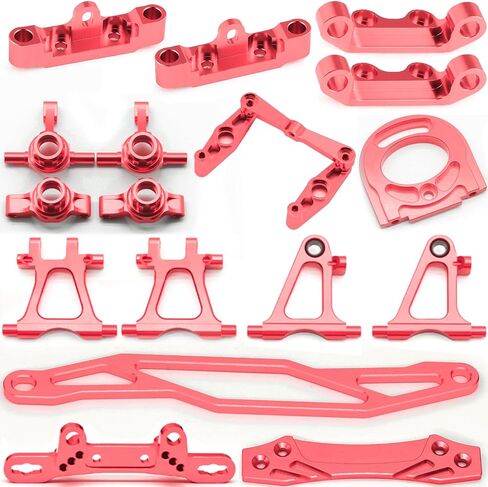 Adjustable Front/Rear Upper Arms Set for Tamiya TT02 Adjustable Upper Arms Aluminum Alloy Suspension Arms for Tamiya 1/10 on Road RC Car Suspension Upgrade Kit, TT02 Chassis Arms Length Adjustable in Kuwait