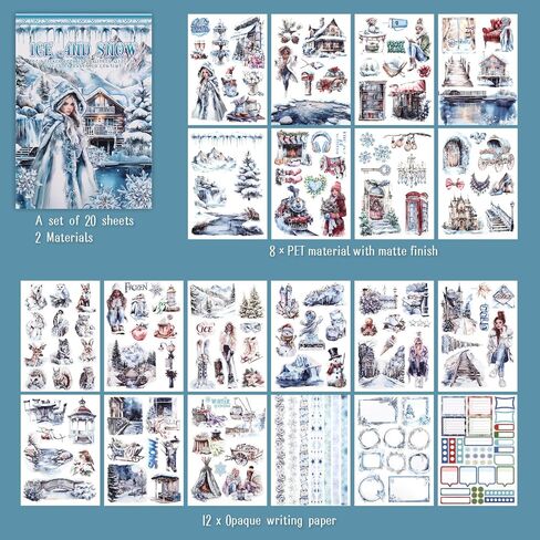 Astrology Sticker Book for Journaling, Pre-Cut Gorgeous Scrapbook Sticker for Adults Women, Transparent PET Washi Paper Materials for Collage Art, Card Making, Junk Journal in Saudi Arabia