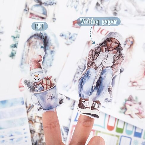 Astrology Sticker Book for Journaling, Pre-Cut Gorgeous Scrapbook Sticker for Adults Women, Transparent PET Washi Paper Materials for Collage Art, Card Making, Junk Journal in Saudi Arabia