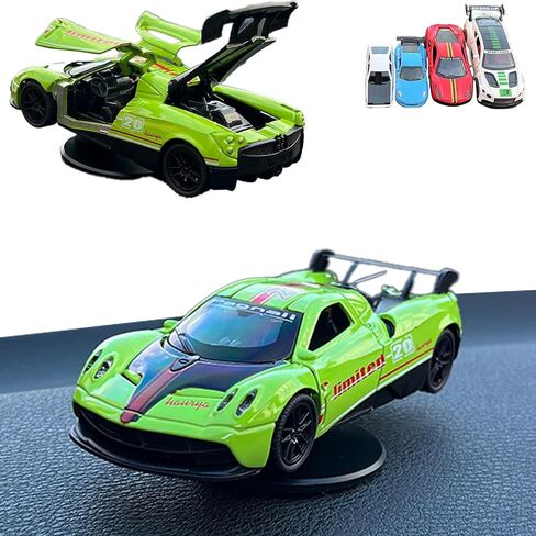 Car Dashboard Decorations - Alloy Drifting Spin Car Model, 1:36 Scale Rotating Metal Ornament, Fun & Cool Gadgets for Men, Sporty Dynamic Auto Accessories with Bobble Head-Style Design (04) in Kuwait