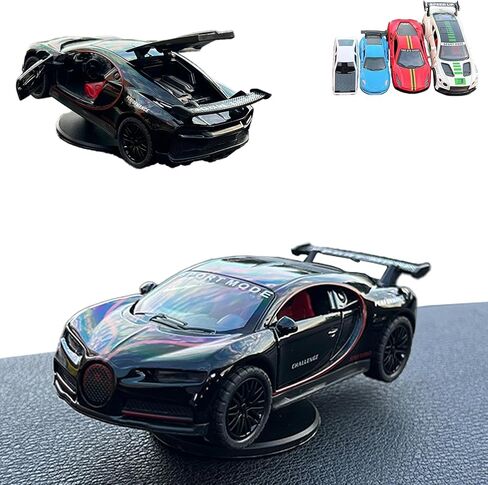 Car Dashboard Decorations - Alloy Drifting Spin Car Model, 1:36 Scale Rotating Metal Ornament, Fun & Cool Gadgets for Men, Sporty Dynamic Auto Accessories with Bobble Head-Style Design (04) in Kuwait