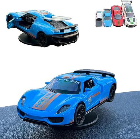 Car Dashboard Decorations - Alloy Drifting Spin Car Model, 1:36 Scale Rotating Metal Ornament, Fun & Cool Gadgets for Men, Sporty Dynamic Auto Accessories with Bobble Head-Style Design (04) in Kuwait