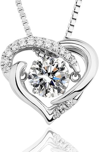 ARINZA Infinity Necklaces for Women Sterling Silver Dancing Diamond Cubic Zirconia CZ Pendant, 18+2 inch Chain, Anniversary Birthday Mother's Day Jewelry Gift for Women Mom/Wife/Sister, 20", Sterling in Kuwait