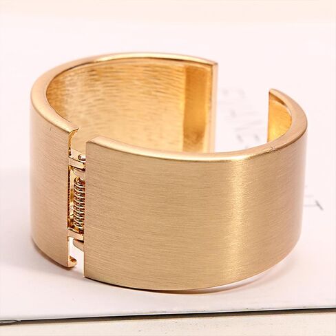 هاري اند هنري سوار ذهبي للنساء، سوار حلقي هندي، اساور عريضة مخددة للذراع والمعصم، سوار ملتف مكتنز، مجوهرات هدايا للبنات in Kuwait