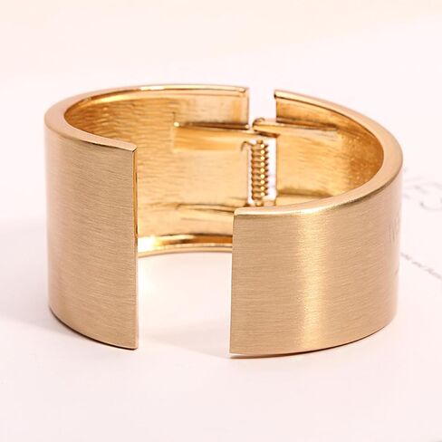 هاري اند هنري سوار ذهبي للنساء، سوار حلقي هندي، اساور عريضة مخددة للذراع والمعصم، سوار ملتف مكتنز، مجوهرات هدايا للبنات in Kuwait