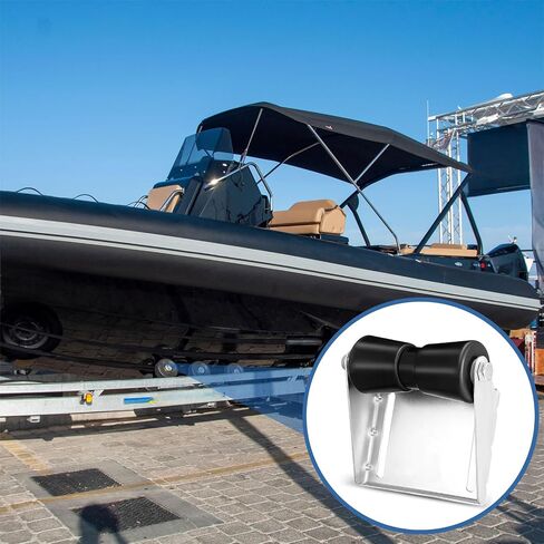 8 Inch Keel Roller Assembly Kit with Roller Shaft and Bracket Steel Boat Trailer Roller Bracket Assembly Boat Trailer Parts and Accessories for Boat Trailer in Saudi Arabia