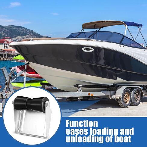 8 Inch Keel Roller Assembly Kit with Roller Shaft and Bracket Steel Boat Trailer Roller Bracket Assembly Boat Trailer Parts and Accessories for Boat Trailer in Saudi Arabia
