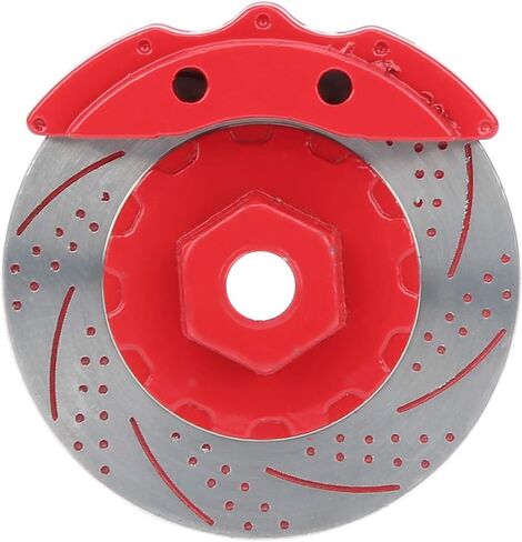 RC Brake Disc Palipers Simulation Metal 4pcs متوافق مع سيارة 1 10 RC Series للحصول على أداء أفضل للكبح ومظهر أصيل (أسود) in Saudi Arabia