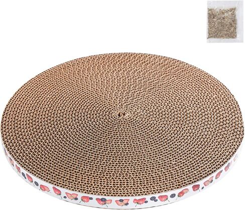 قطر القطط الدائري قطره 10 بوصة قطره 3/5 بوصة سماكة خدش استبدال الورق المقوى خدش الخدش لوحة الخدش الخدش للقطط الداخلية (1 جهاز كمبيوتر) in Kuwait